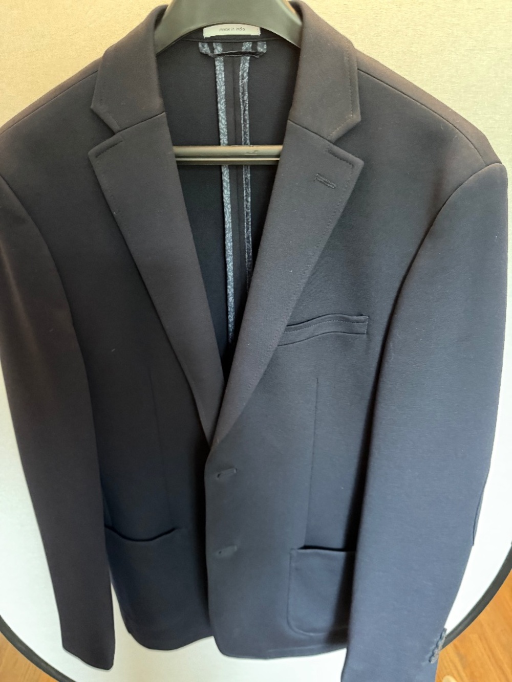 Bar III Slim Fit Navy Stretch Blazer Sport Coat 40R